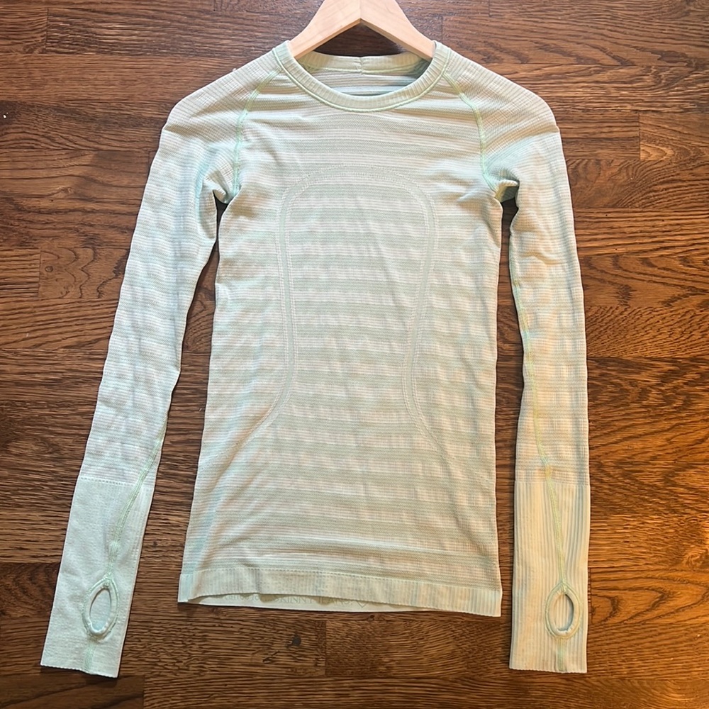 lululemon light teal run swiftly size 2